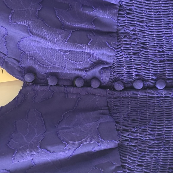 52SEVEN BRAND WOMEN'S PURPLE TOP WITH SMOCKING SIZE SMALL - Picture 3 of 14